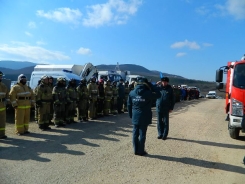 СРО ВДПО приняло участие в комплексной тренировке по ликвидации крупного лесного пожара в районе Горы Гасфорта